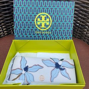Authentic Floral Tory Burch Wallet